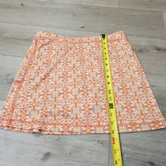 Womens PGA Golf Orange Print Sz Small Athletic Skort - Picture 5 of 6